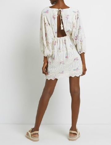 Rochie scurta River Island, ecru