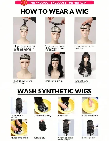 Set peruca si extensie de par SHEIN, mov