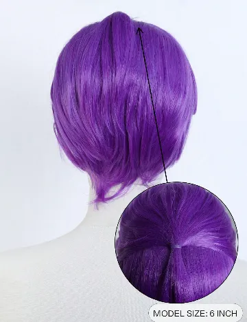 Set peruca si extensie de par SHEIN, mov