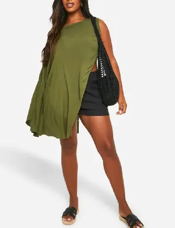 Bluza Boohoo Plus Size, verde