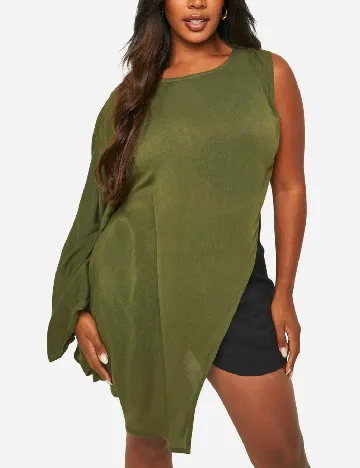 Bluza Boohoo Plus Size, verde