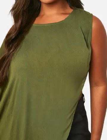Bluza Boohoo Plus Size, verde