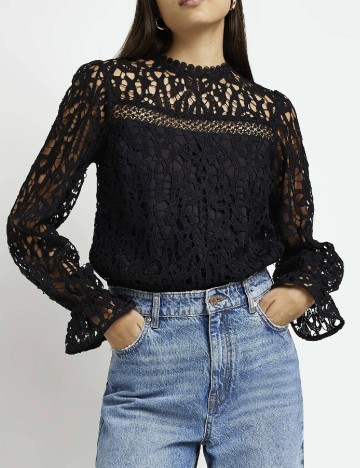 Bluza River Island, negru