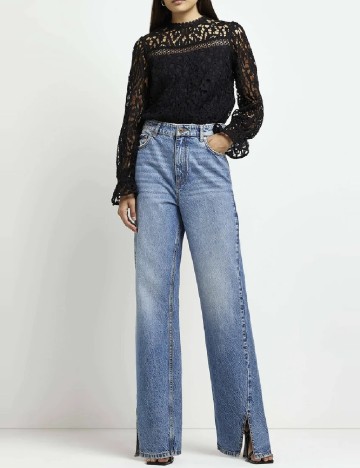 Bluza River Island, negru