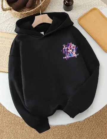 Hanorac Shein Kids, negru