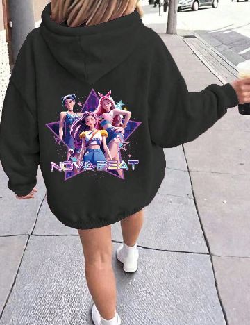 Hanorac Shein Kids, negru