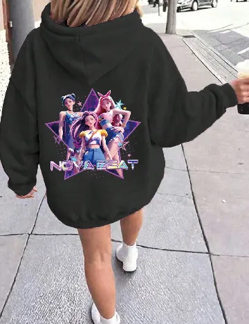 Hanorac Shein Kids, negru