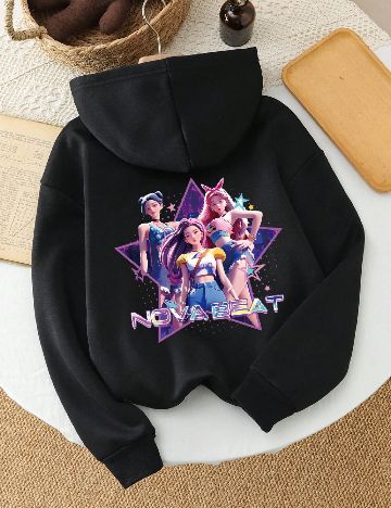 Hanorac Shein Kids, negru