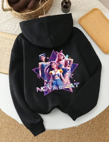 Hanorac Shein Kids, negru