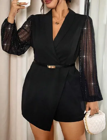 Salopeta SHEIN CURVE, negru