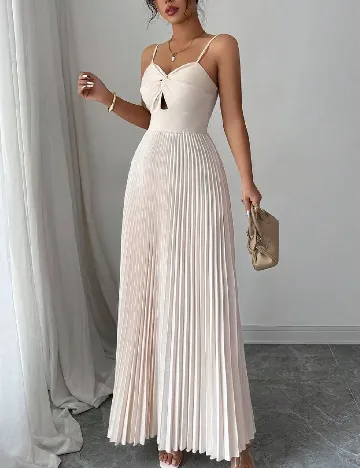 Rochie lunga SHEIN, crem