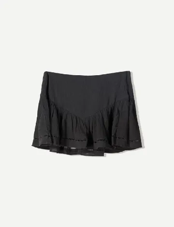 Fusta Bershka, negru