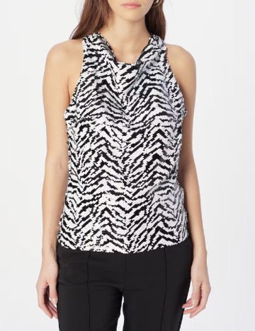 Bluza River Island, alb/negru