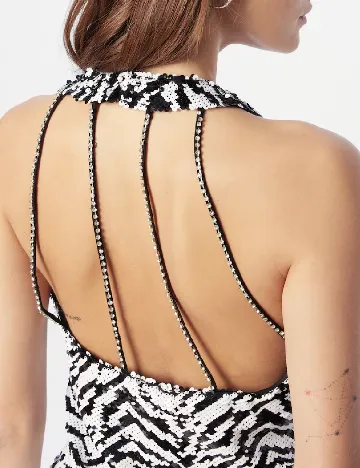 Bluza River Island, alb/negru