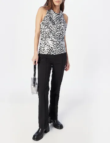 Bluza River Island, alb/negru