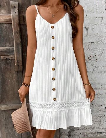 Rochie scurta SHEIN, alb