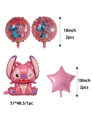 Set baloane 5 bucati SHEIN, roz