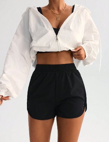 Pantaloni scurti SHEIN, negru