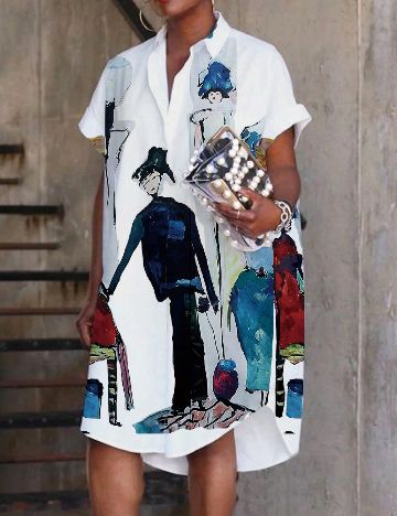 Rochie scurta SHEIN, mix culori