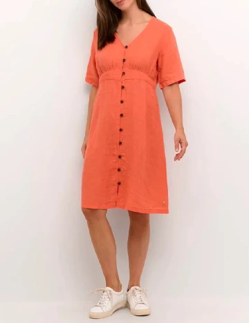 Rochie scurta Cream, somon