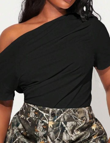 Top SHEIN CURVE, negru