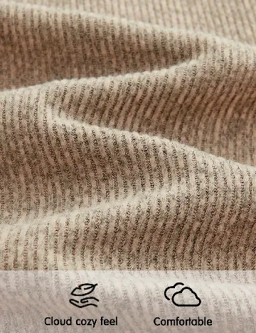 Pantaloni SHEIN CURVE, maro deschis