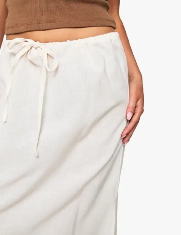 Fusta Boohoo, ecru