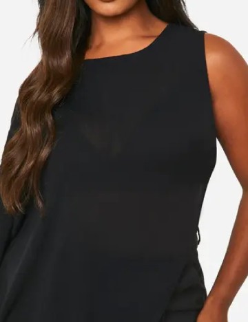 Bluza Boohoo Plus Size, negru