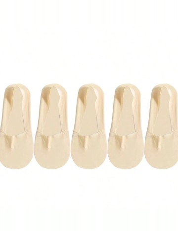 Sosete 5 perechi SHEIN, crem