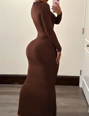 Rochie lunga SHEIN, maro