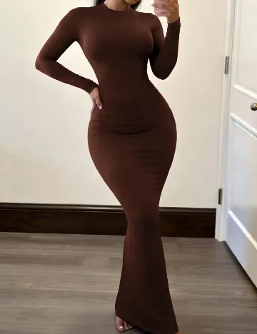 Rochie lunga SHEIN, maro