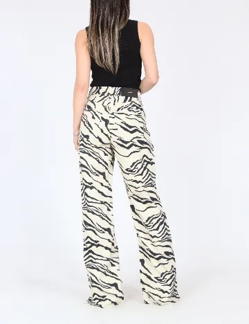 Blugi River Island, negru/crem