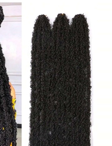 Set extensii de par 4 bucati SHEIN, negru