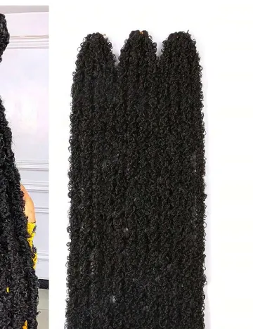 Set extensii de par 4 bucati SHEIN, negru