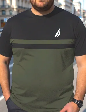 Tricou SHEIN Plus Size Men, verde