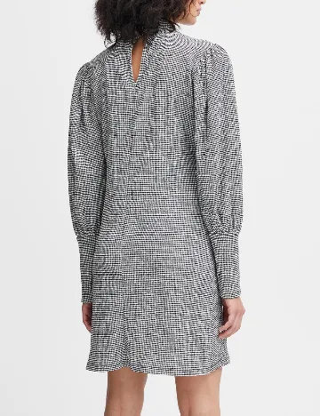 Rochie scurta Ichi, alb/negru