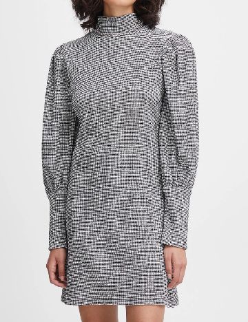 Rochie scurta Ichi, alb/negru