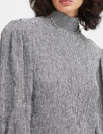 Rochie scurta Ichi, alb/negru