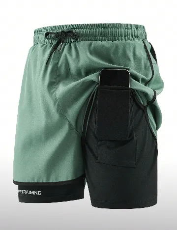 Pantaloni scurti SHEIN, verde
