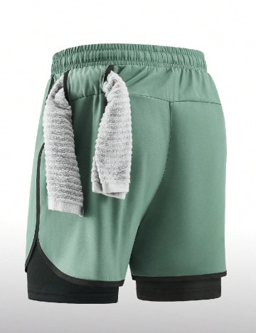 Pantaloni scurti SHEIN, verde