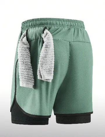Pantaloni scurti SHEIN, verde
