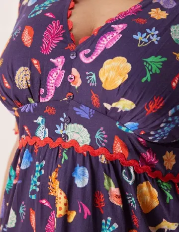 Rochie medie Hope & Ivy, mov