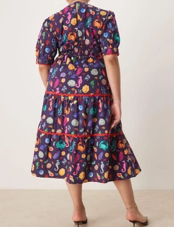 Rochie medie Hope & Ivy, mov