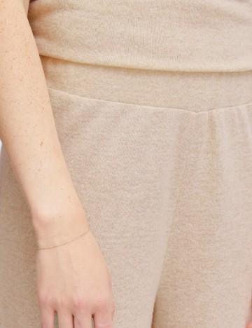 Pantaloni Ichi, crem