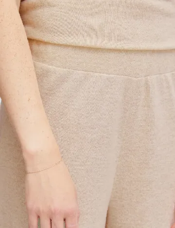 Pantaloni Ichi, crem