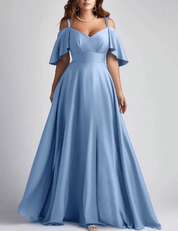 Rochie lunga SHEIN CURVE, albastru