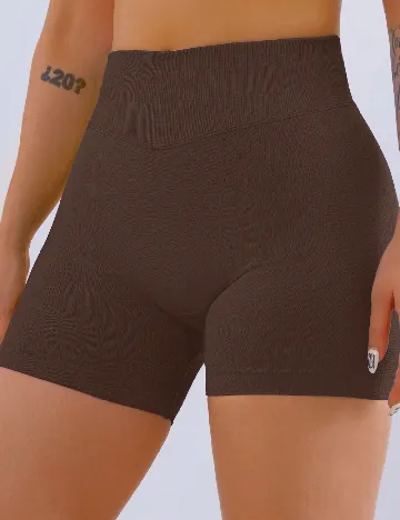 Pantaloni scurti SHEIN, maro