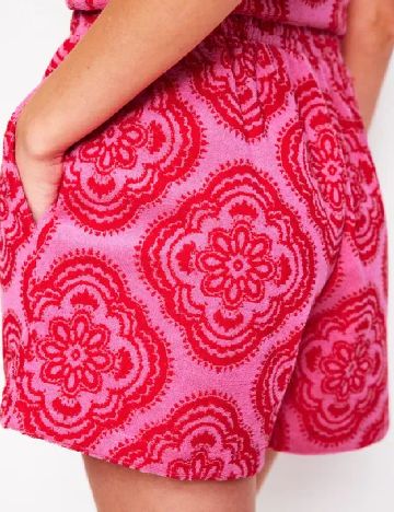 Pantaloni scurti Boden, roz/rosu