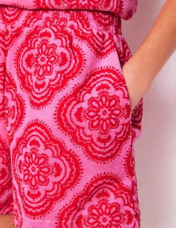 Pantaloni scurti Boden, roz/rosu