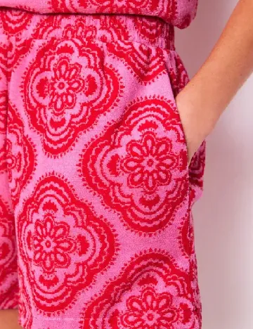 Pantaloni scurti Boden, roz/rosu